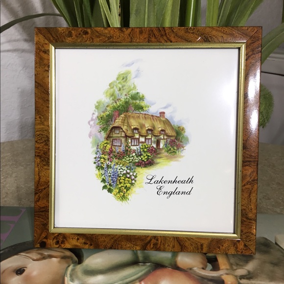 Vintage | Accents | Vtg English Cottage Framed Picture | Poshmark